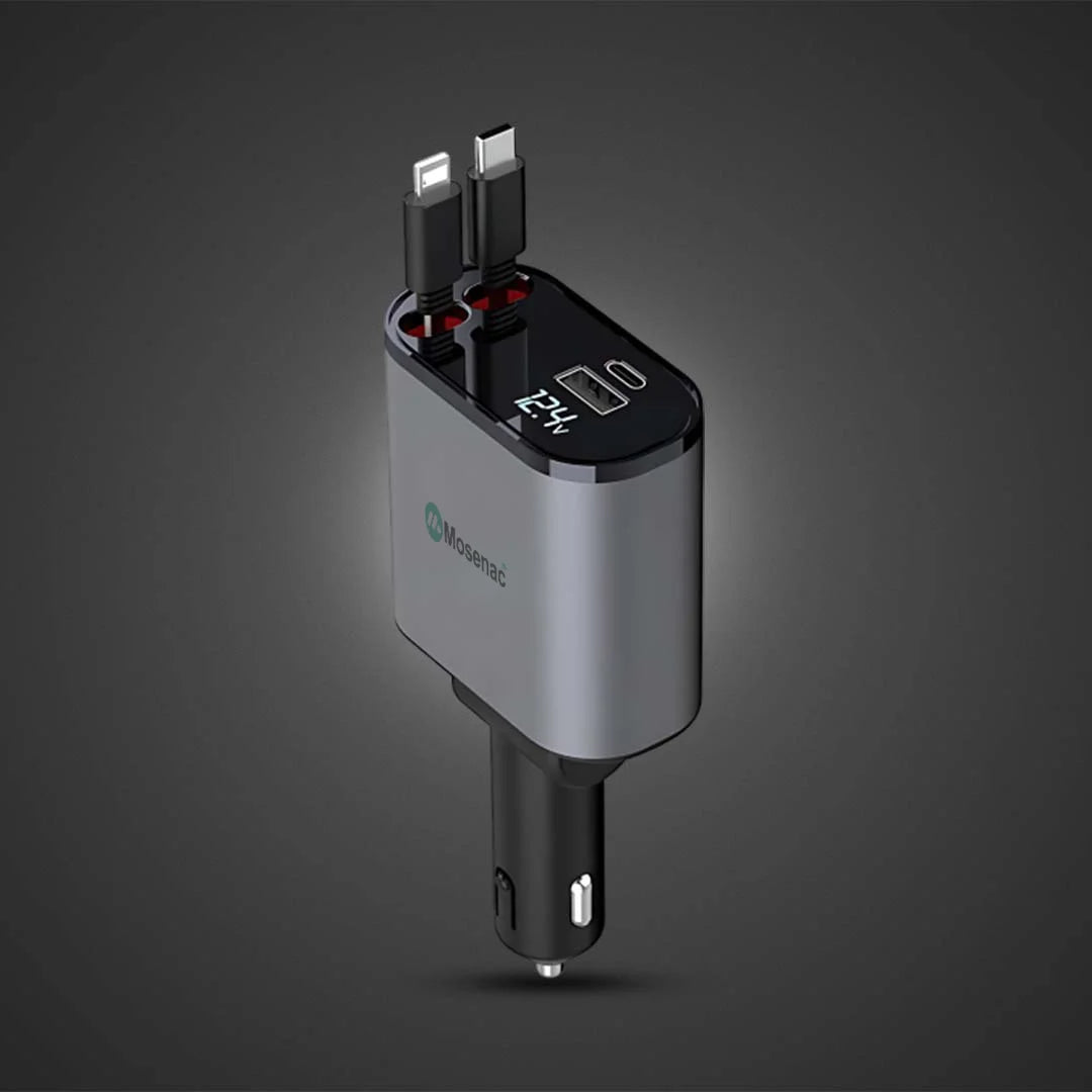 Fast Retractable Car Charger