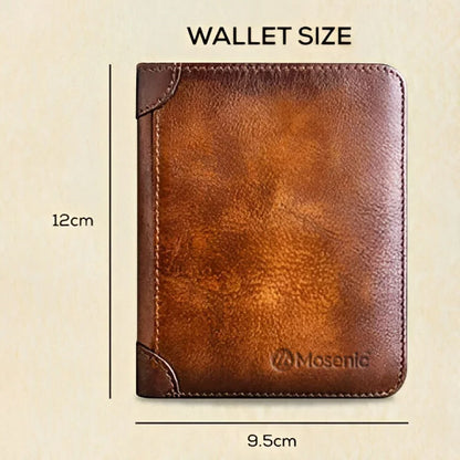 Mosenac™ Signature Stitch Leather Wallet