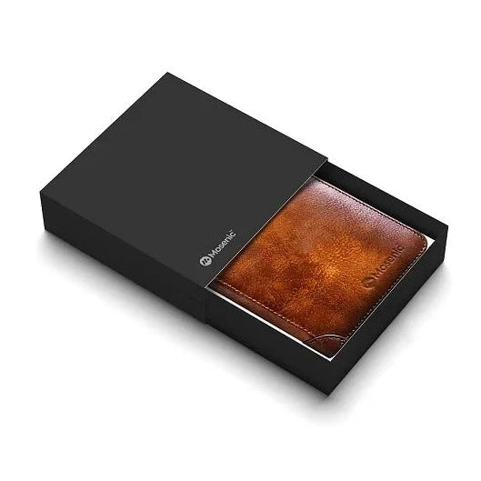 Mosenac™ Signature Stitch Leather Wallet